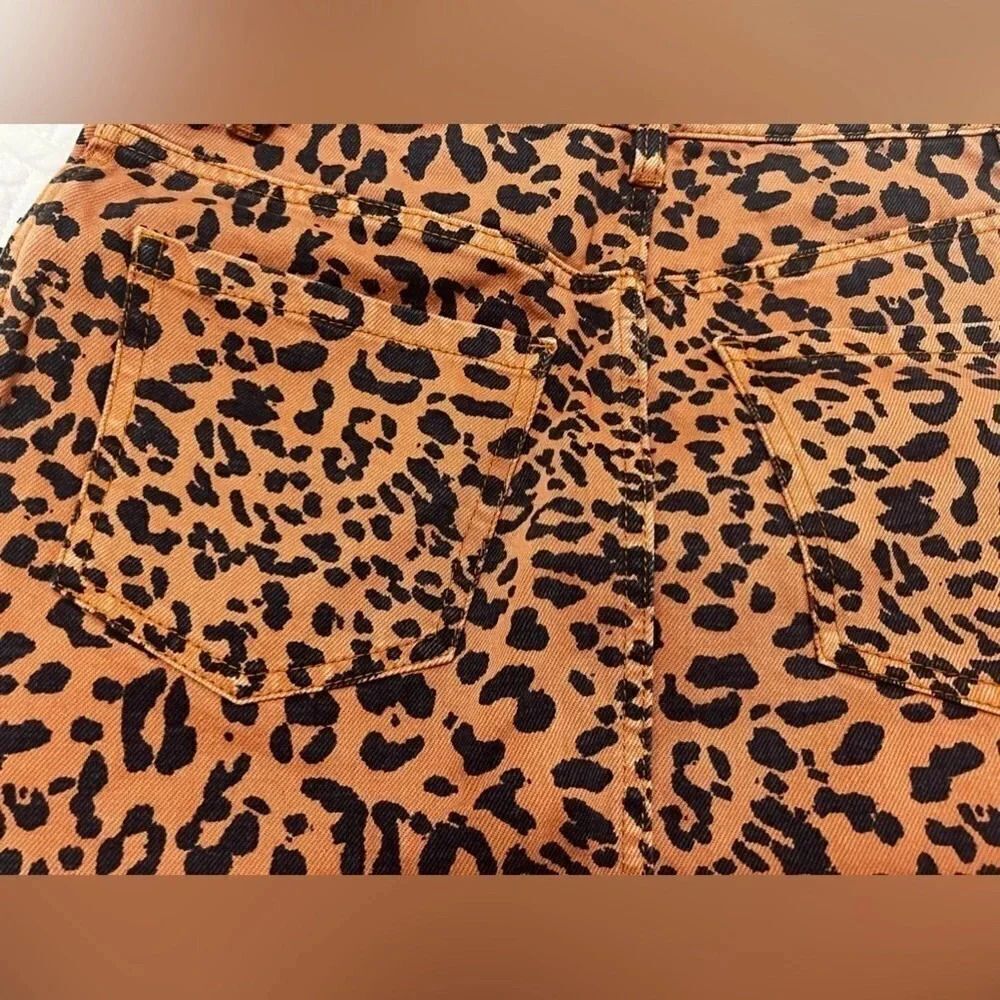 Free people Leopard Print Denim We The Free Mini Skirt by we the Free 27 4 - Picture 6 of 13